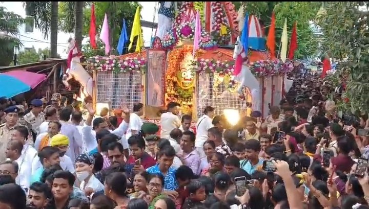 ‘জয় জগন্নাথ’ ধ্বনিতে মুখর আগরতলা, জনসমুদ্রে গড়াল ঐতিহ্যবাহী জগন্নাথ বাড়ির রথ